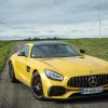 Aesthetic Yellow Mercedes Amg Gt paint by number