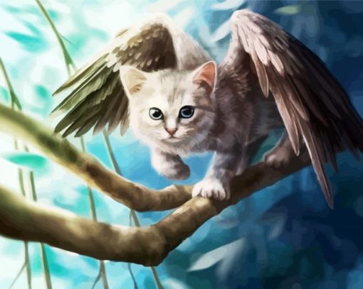 Angel Kitty paint by number