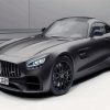 Black Mercedes Amg Gt paint by number