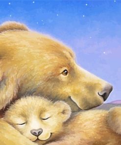Brown Bears paint by number
