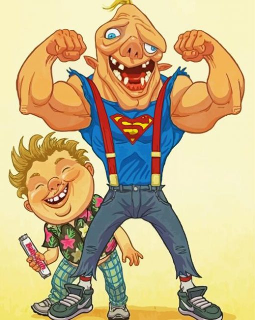 Chunk And Sloth The Goonies paint by number