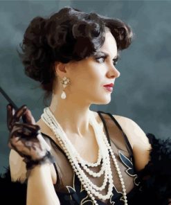 Classy Flapper Lady paint by number