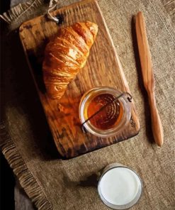 Croissant And Honey paint by number