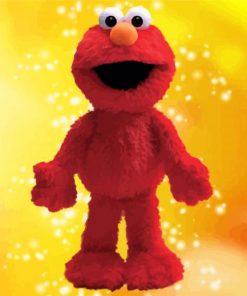 Elmo Muppet paint by number