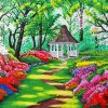 Enchanted Garden And Gazebo paint by number