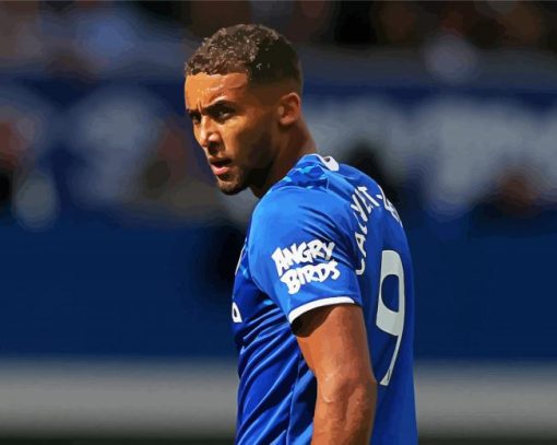 Everton Dominic Calvert Lewin Player paint by number