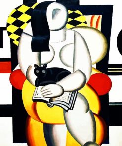 Fernand Leger Woman With A Cat paint by numbers