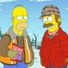 Flanders And Homer paint by number