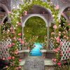 Floral Gazebo paint by number