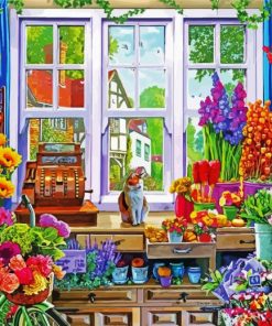 Flower Shop paint by number
