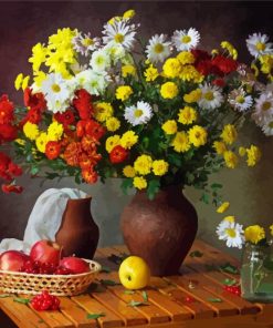 Flowers And Fruit Still Life paint by number
