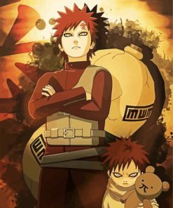 Gaara Naruto Anime paint by number