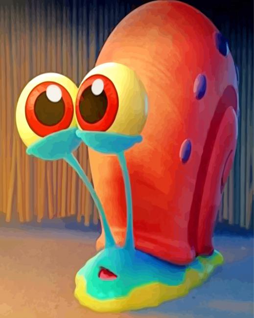 Gary From Spongbob paint by number