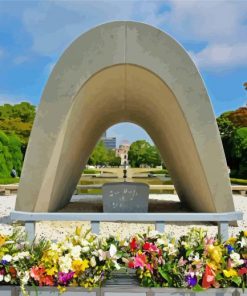 Hiroshima Peace Memorial Park paint by number
