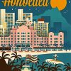 Honolulu Poster paint by number