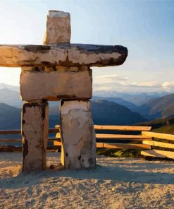 Inukshuk Whistler Mountain Canada paint by numbers