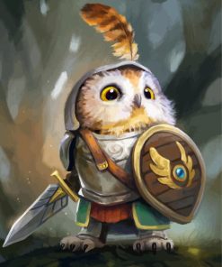 Knight Owl paint by numbers