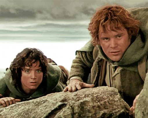 Lord Of The Rings Sam And Frodo paint by number