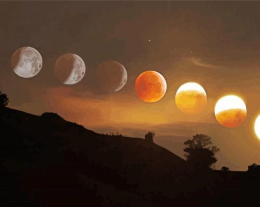 Lunar Eclipse Moves paint by number