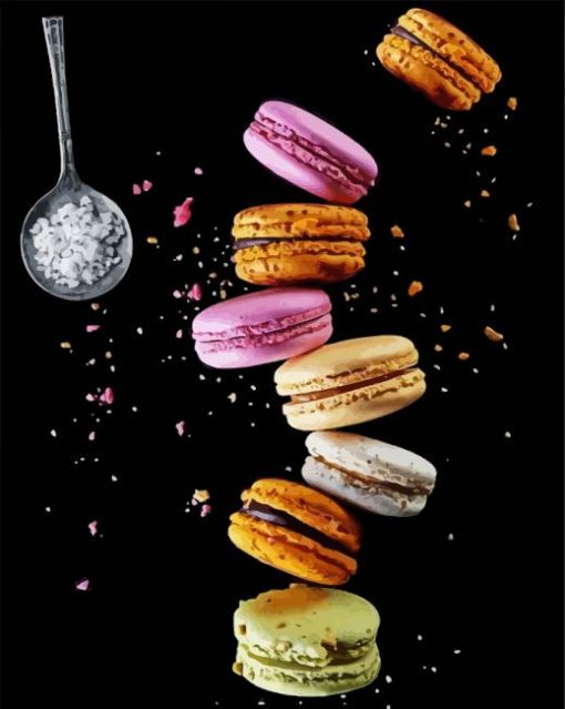 Macarons paint by number