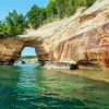 Mackinac Arch Rock paint by number