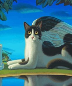 Mouse And Cat Angel paint by number