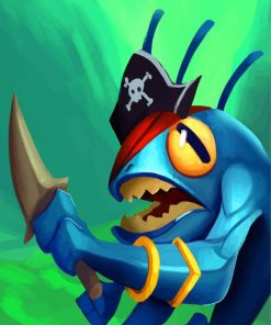 Murloc Pirate paint by number