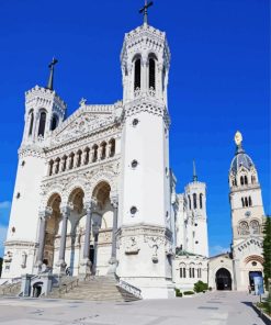 Notre Dame Fourviere Lyon paint by numbers