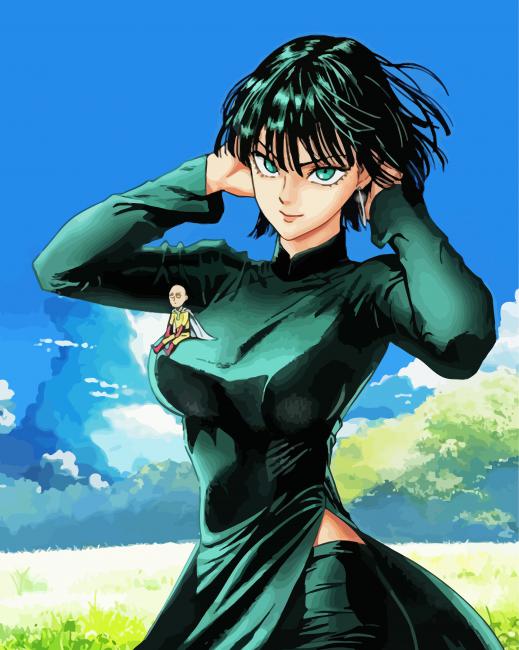 One Punch Man Fubuki paint by number
