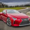 Red Lexus LC Car paint by numbers