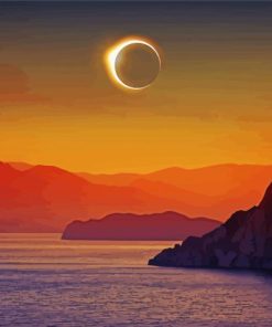 Solar Eclipse In Antarctica paint by number
