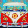 The Hippie Van paint by number