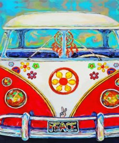 The Hippie Van paint by number