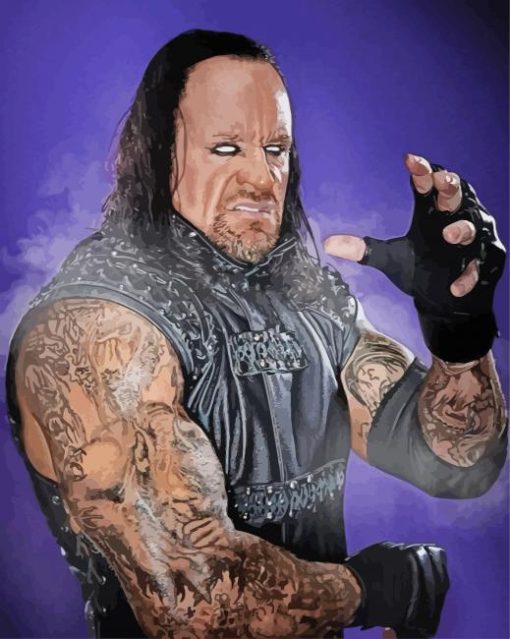 Undertaker Wrestler paint by number