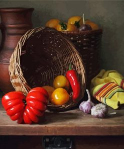 Vegetable Basket paint by number