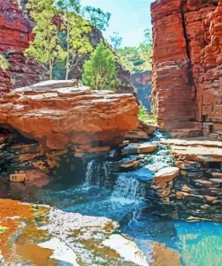 Weano Gorge Karijini National Park paint by number