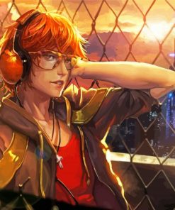 707 Mystic Messenger Anime Boy paint by number