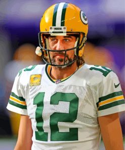 Aaron Rodgers Packers paint by number