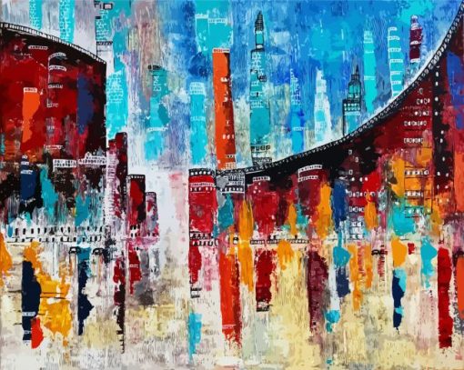 Abstract City paint by number
