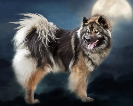 Aesthetic Eurasier paint by number