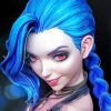 Aesthetic Jinx paint by number