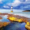 Aesthetic Penmon Lighthouse paint by number