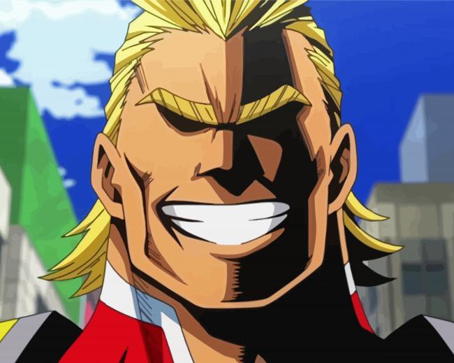 All Might paint by number