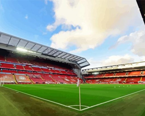 Anfield Stadium Liverpool paint by number
