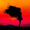 Angel Silhouette paint by number