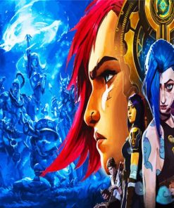 Arcane League Of Legends Characters paint by number