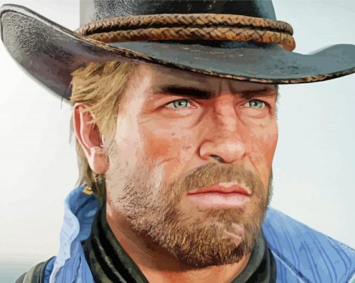 Arthur Morgan Red Dead Redemption 2 Character paint by number