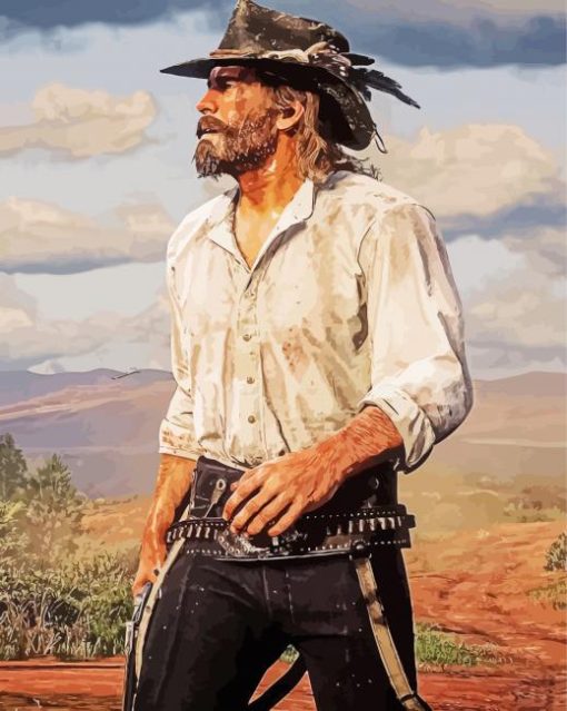 Arthur Morgan Red Dead Redemption 2 paint by number