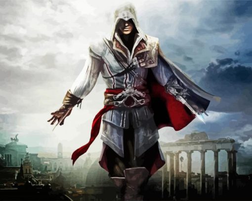 Assassins Creed Game Character paint by number