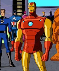 Avengers Earths Mightiest Heroes Animation paint by number
